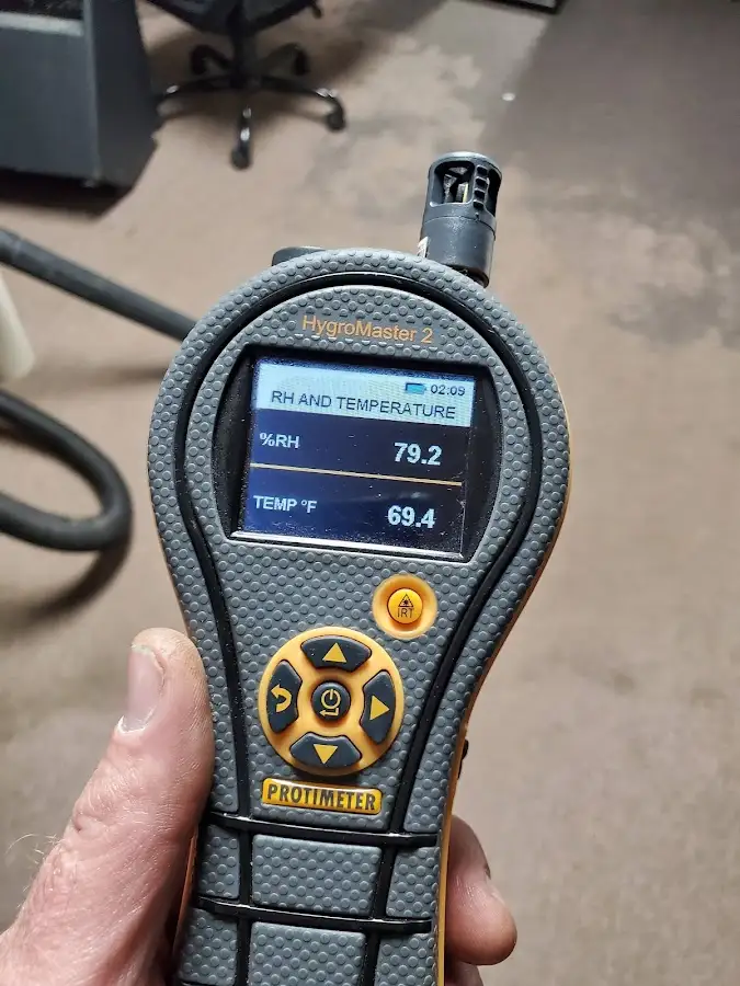Moisture meter humidity assessment for Fire & Smoke Damage Restoration in Brookside